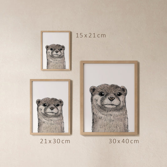 POSTER | Kunstdruck | Otter Fiete