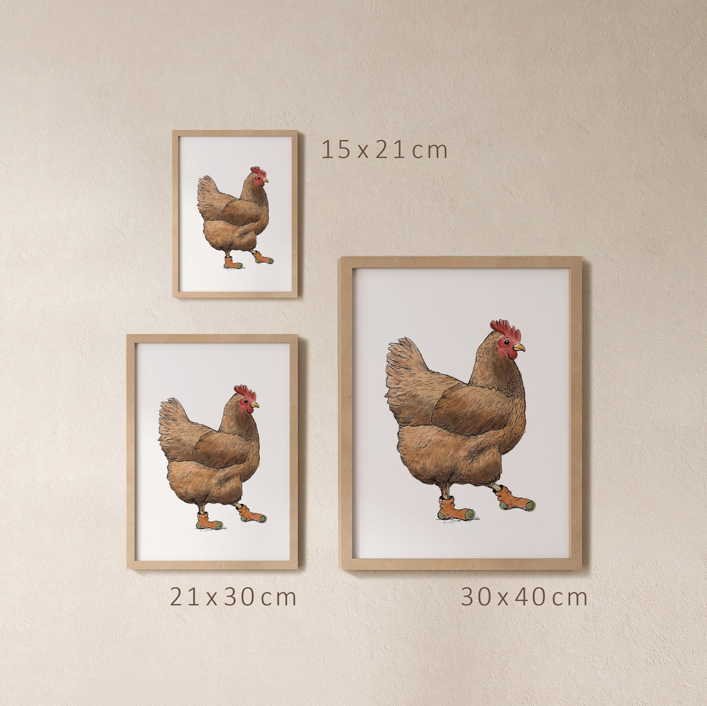 POSTER | Kunstdruck | Huhn Trude