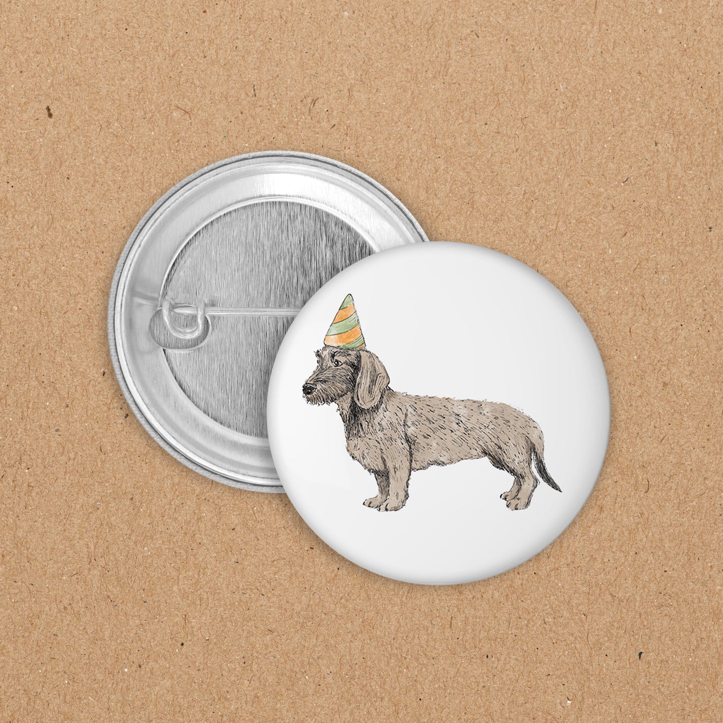 BUTTON | 35 mm | Dackel Ludwig - Party