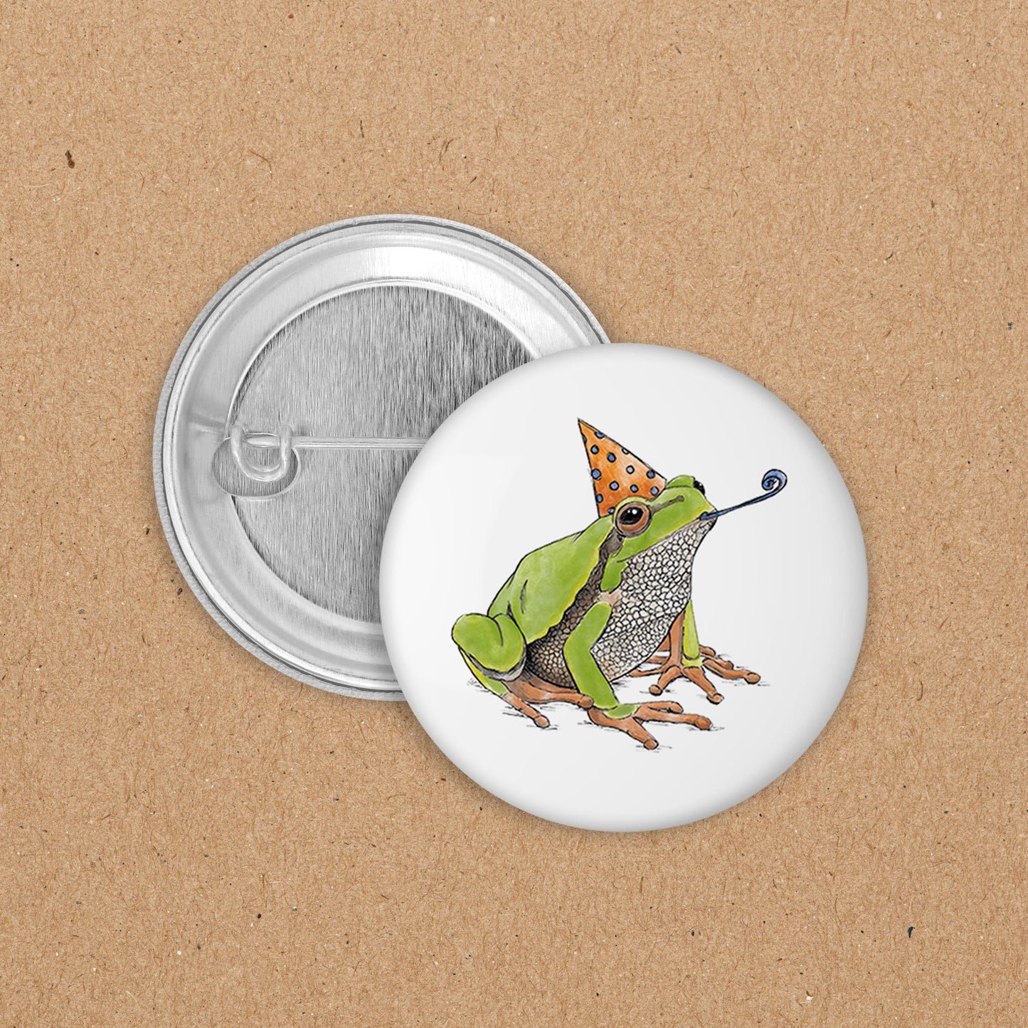 BUTTON | 35 mm | Frosch Fred - Party