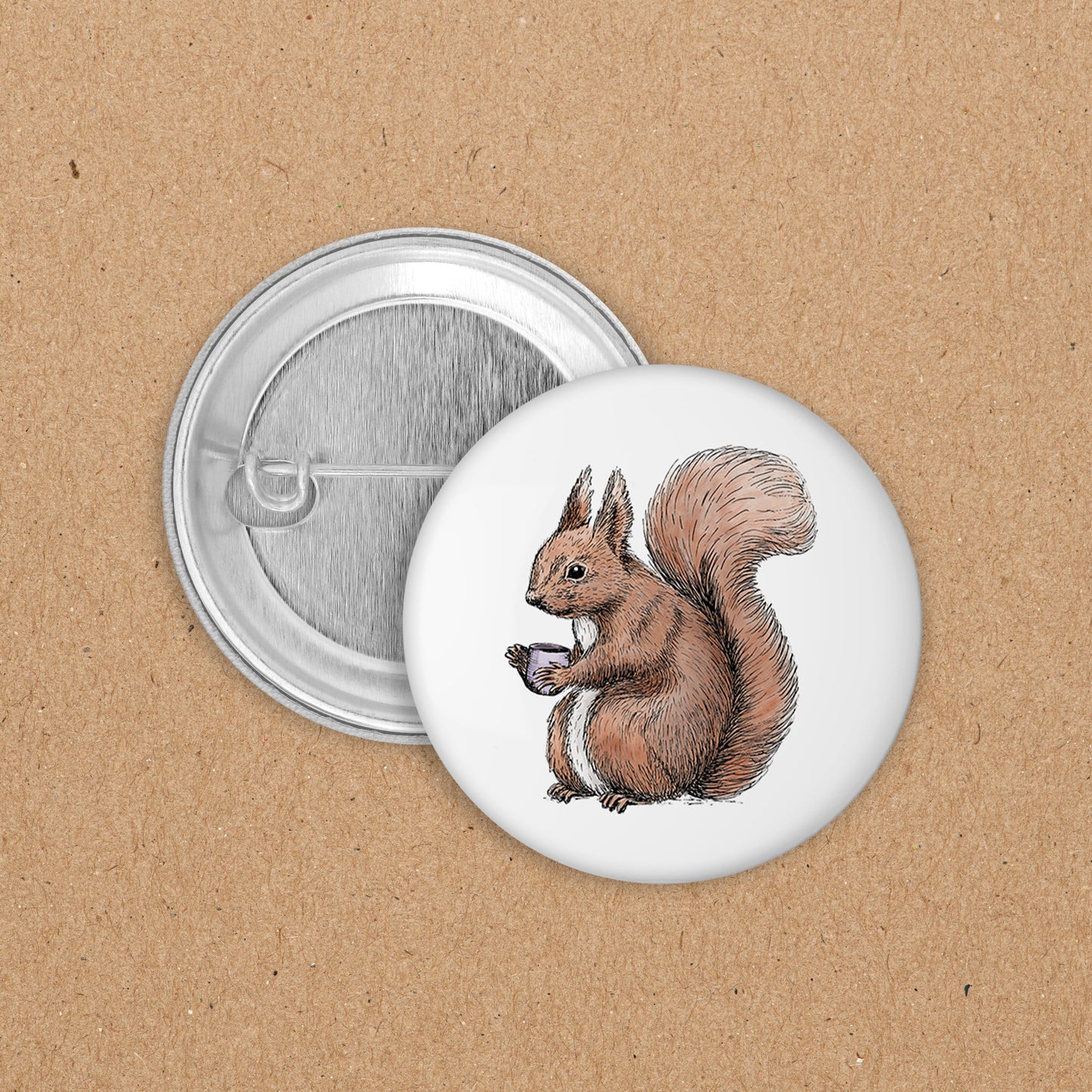 BUTTON | 35 mm | Eichhörnchen Fritz