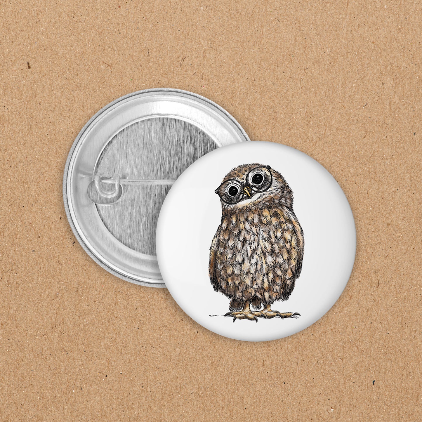 BUTTON | 35 mm | Eule Hermine