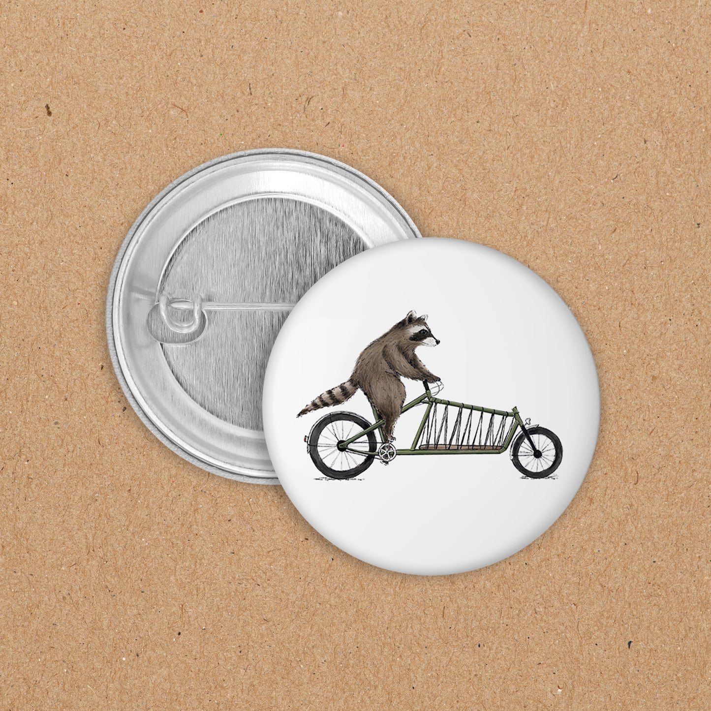 BUTTON | 35 mm | Waschbär Rico