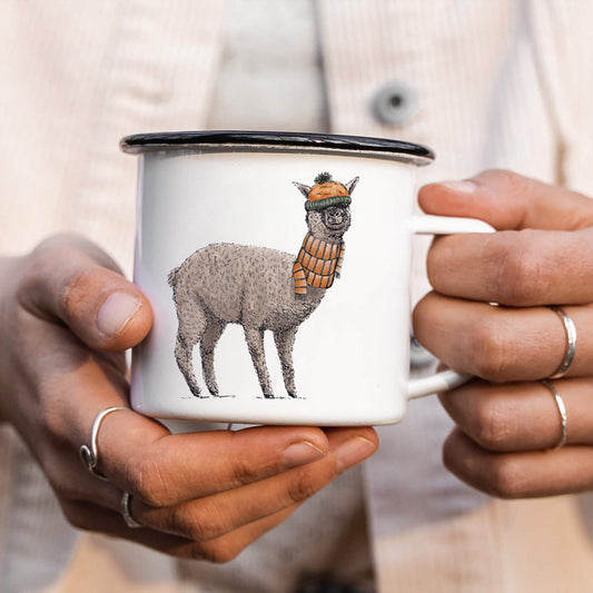 EMAILLE Tasse | Alpaka Ingo