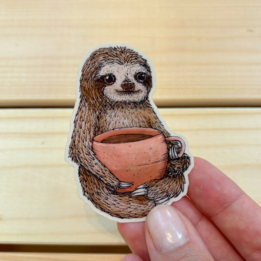 STICKER | Faultier Hugo - transparent