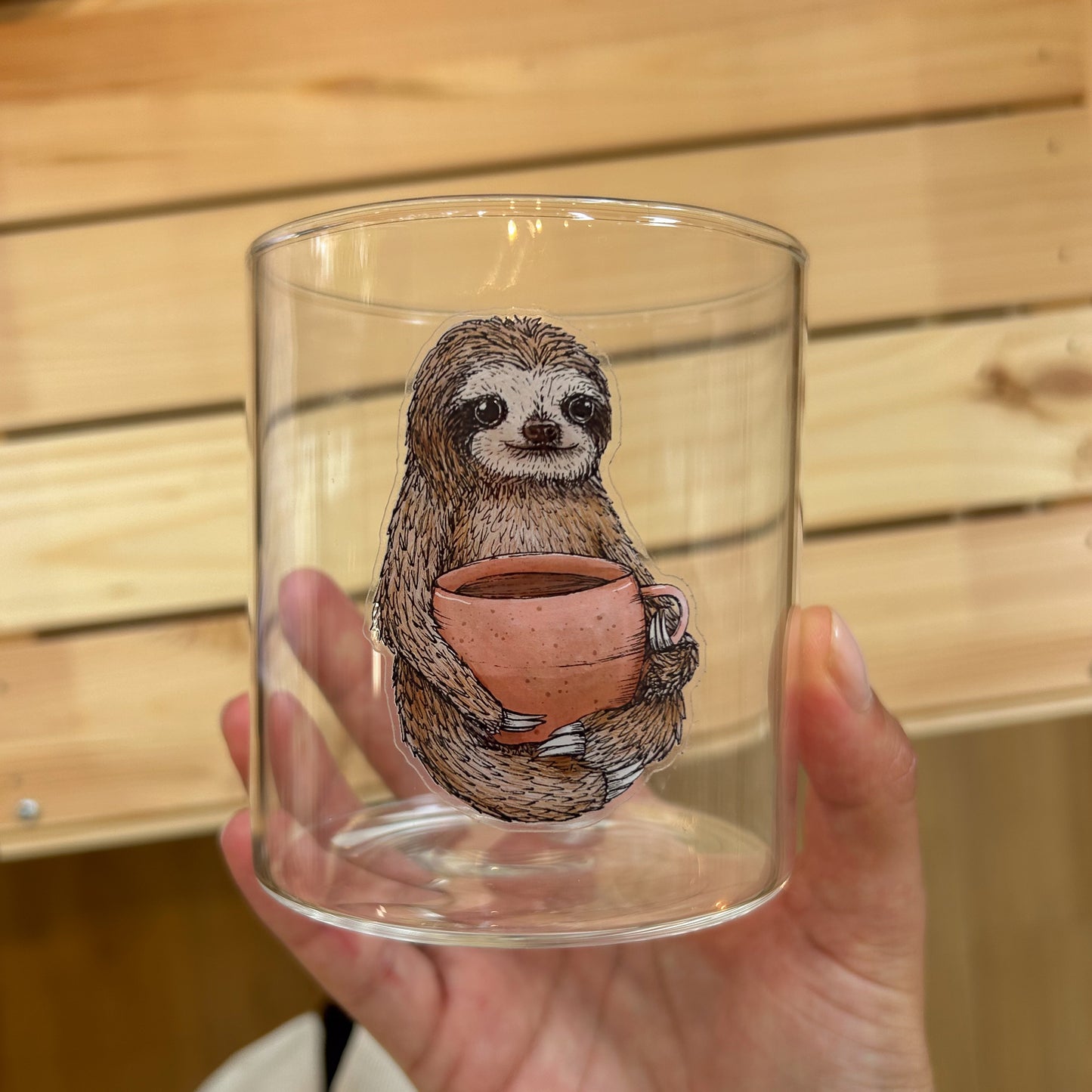 STICKER | Faultier Hugo - transparent