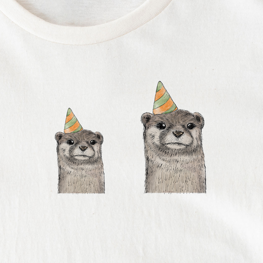 BÜGELBILD | Textildruck | Otter Fiete - Party