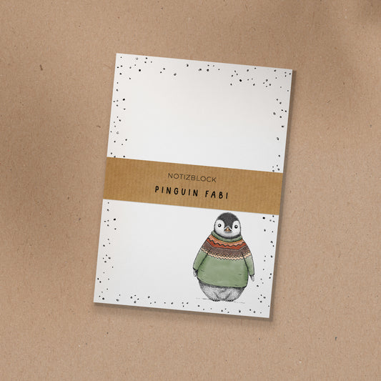 NOTIZBLOCK | DIN A6 | Pinguin Fabi
