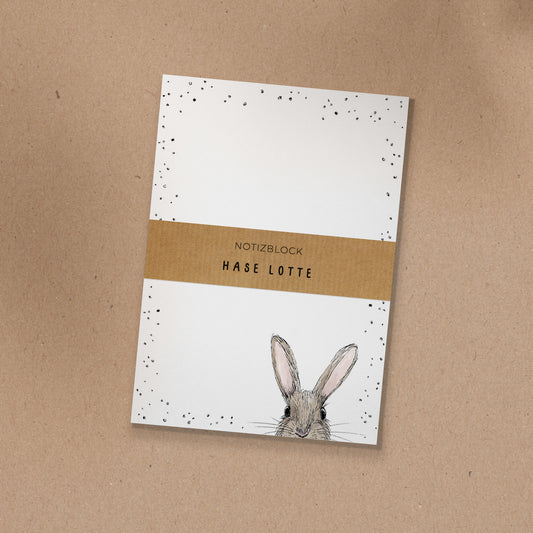 NOTIZBLOCK | DIN A6 | Hase Lotte