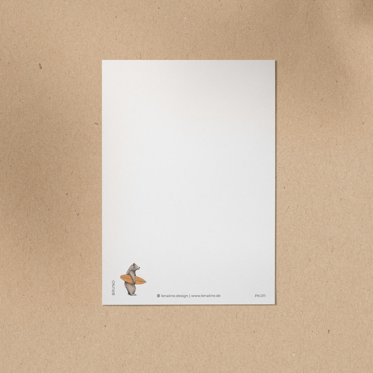 POSTKARTE | Bär Bruno - Surfer