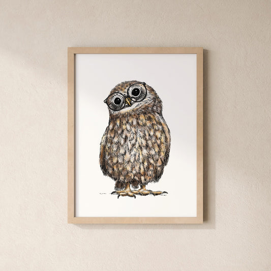 POSTER | Kunstdruck | Eule Hermine