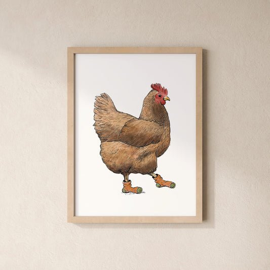 POSTER | Kunstdruck | Huhn Trude