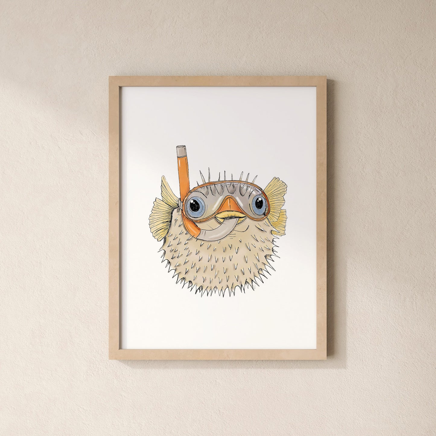 POSTER | Kunstdruck | Kugelfisch Kalle