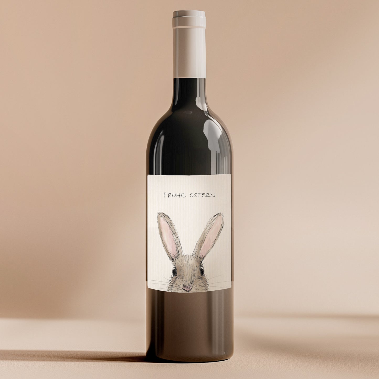 WEINETIKETT | Flaschenaufkleber | Lotte "Frohe Ostern"