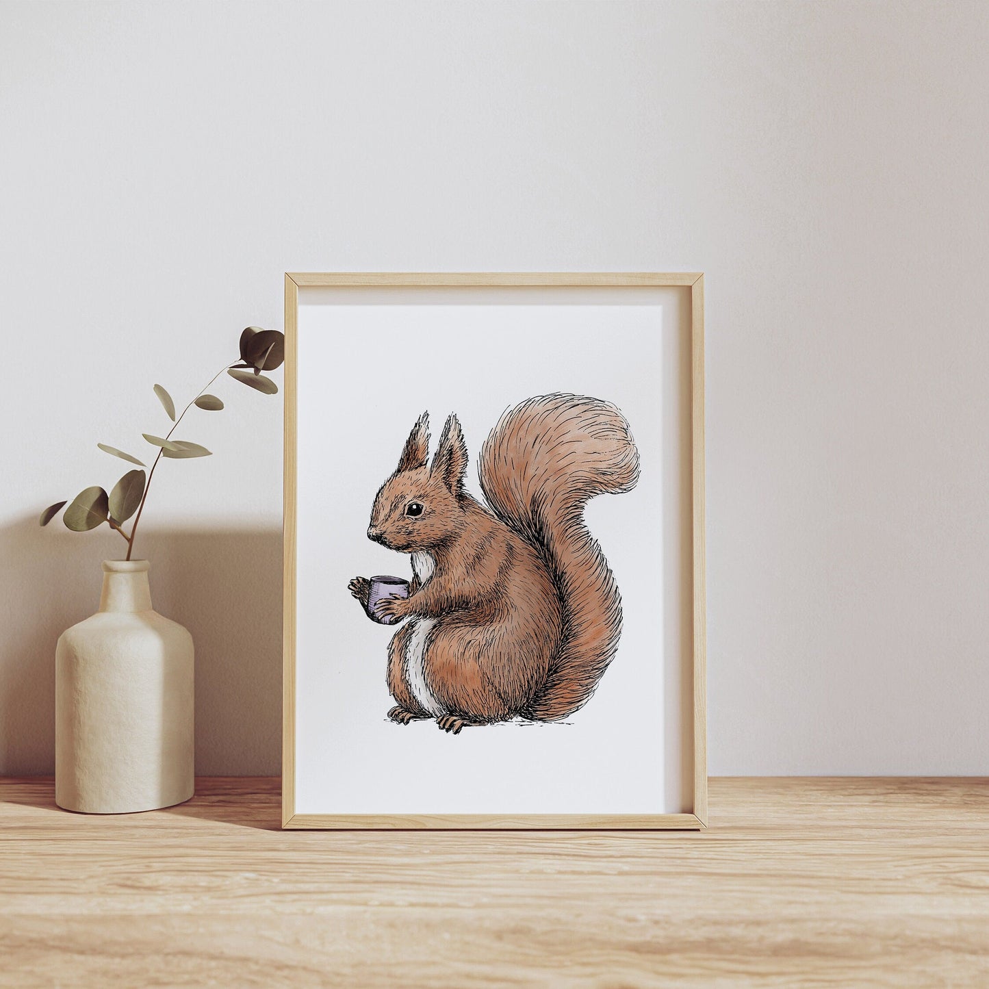 POSTER | Kunstdruck | Eichhörnchen Fritz