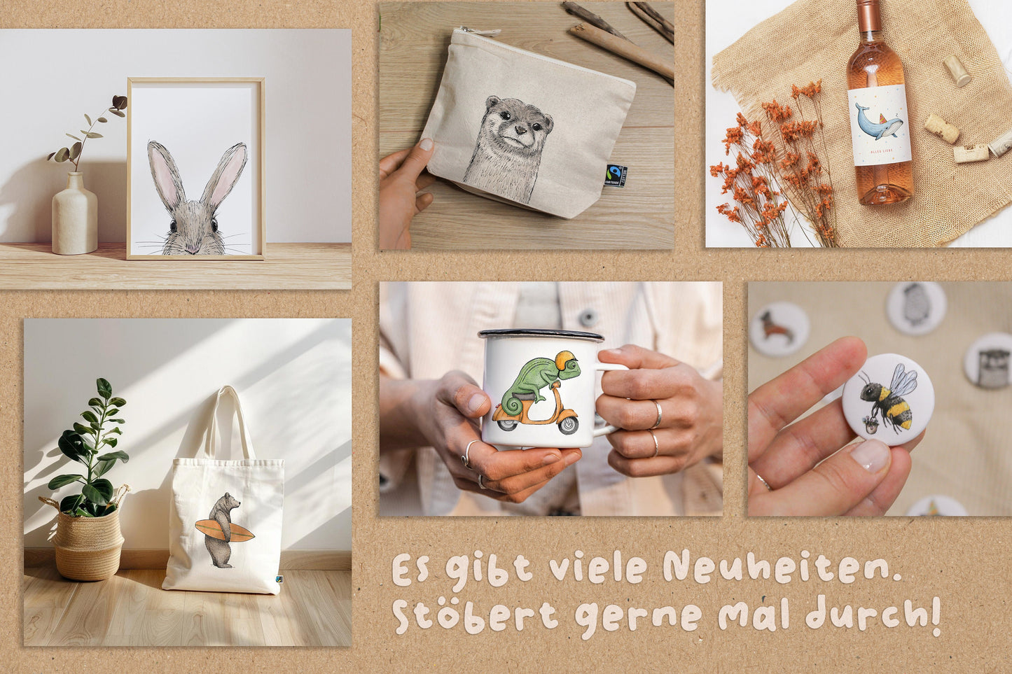 BÜGELBILD | Textildruck | Otter Fiete | small