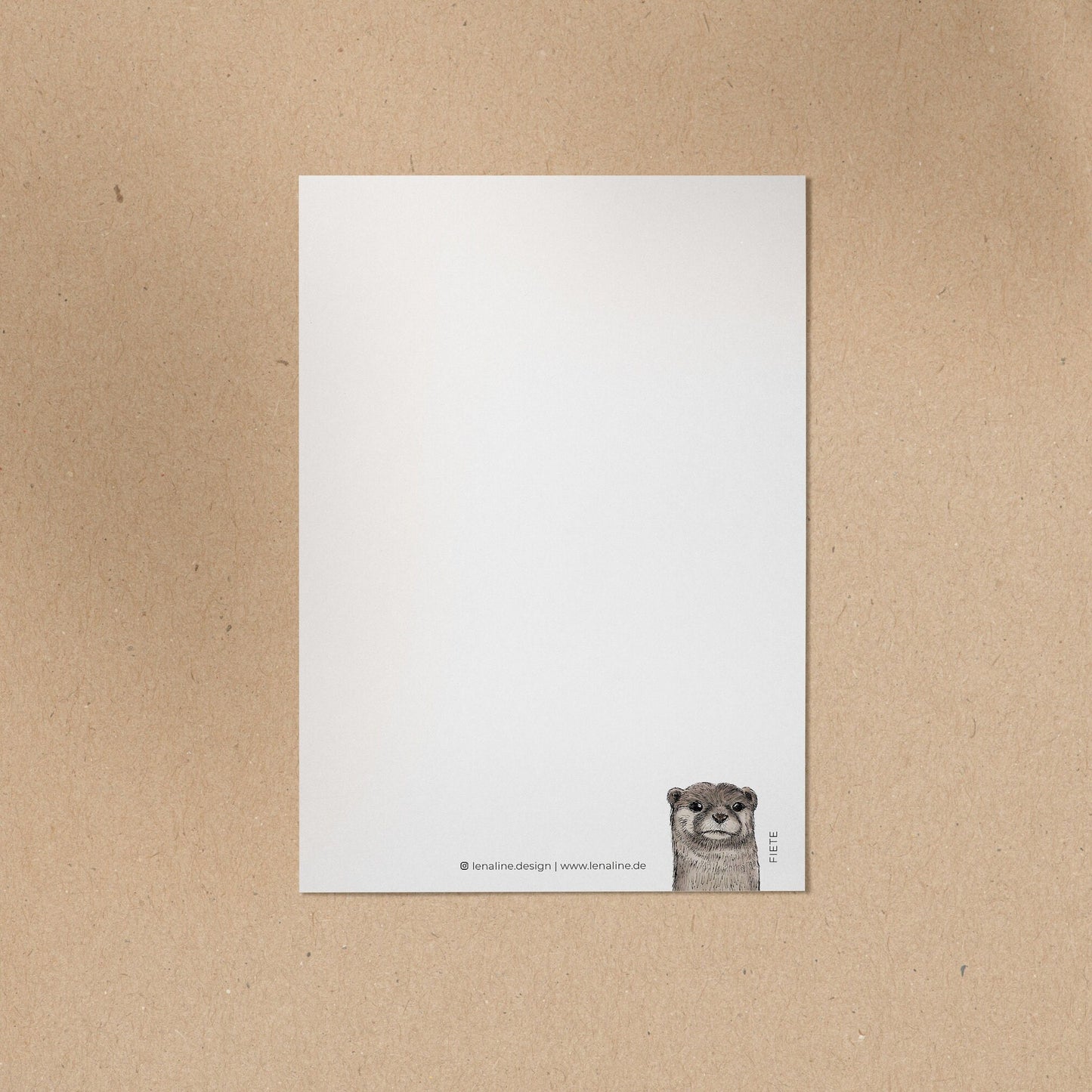 POSTKARTE | Otter Fiete | Hab dich gern!