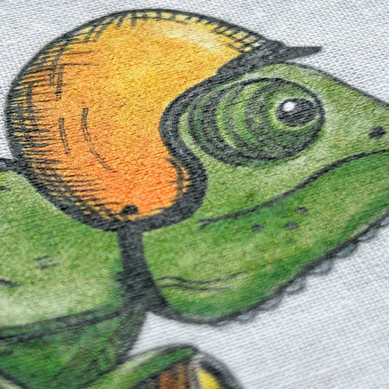 BÜGELBILD | Textildruck | Camäleon Pedro