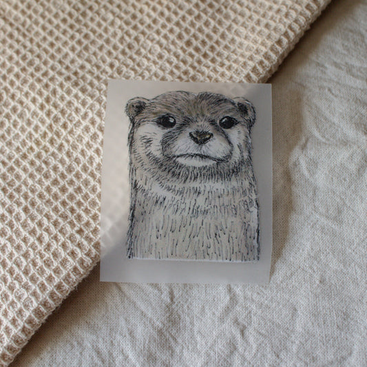 BÜGELBILD | Textildruck | Otter Fiete | small
