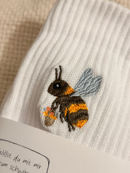 Socke mit Stick | Biene Susi