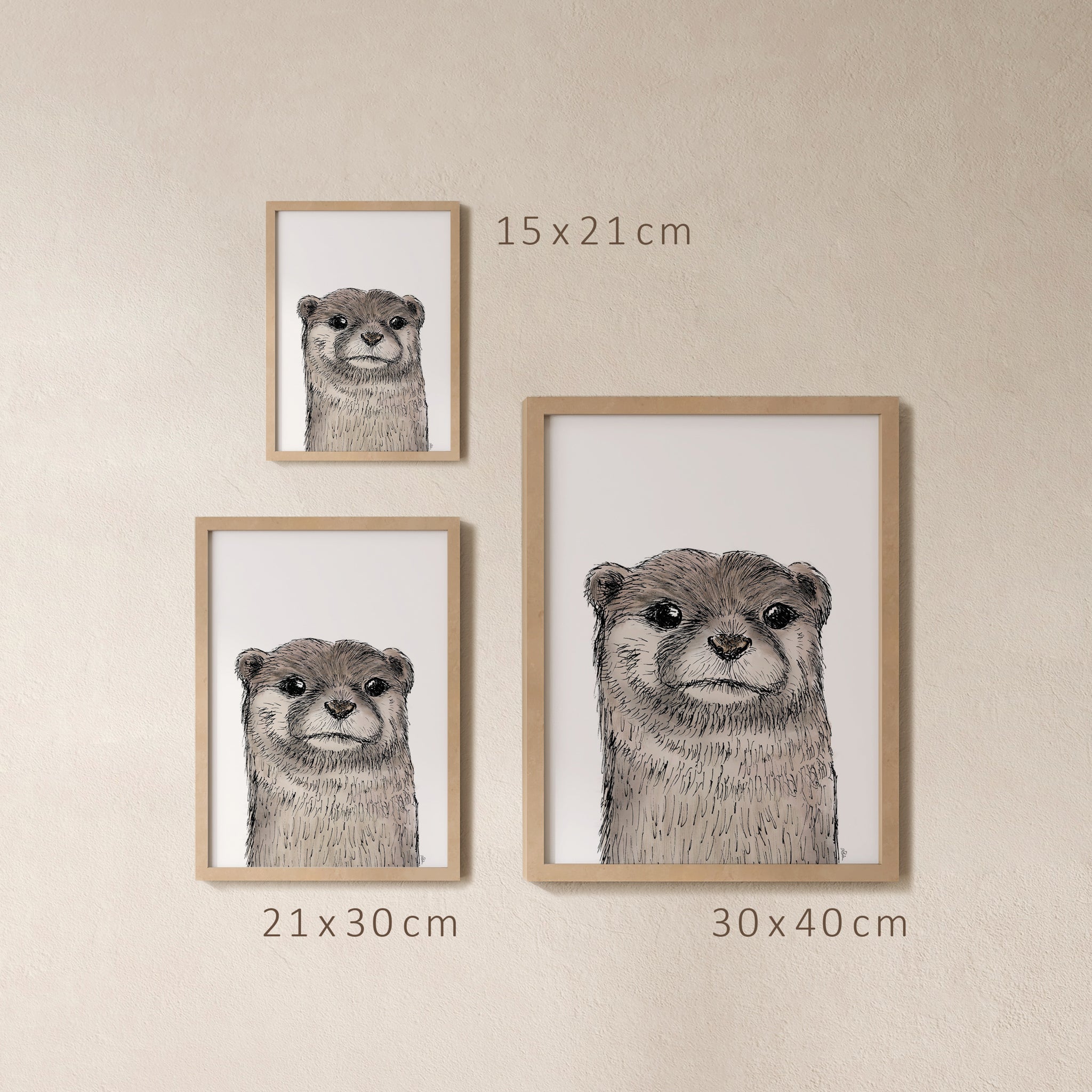 POSTER | Kunstdruck | Otter Fiete