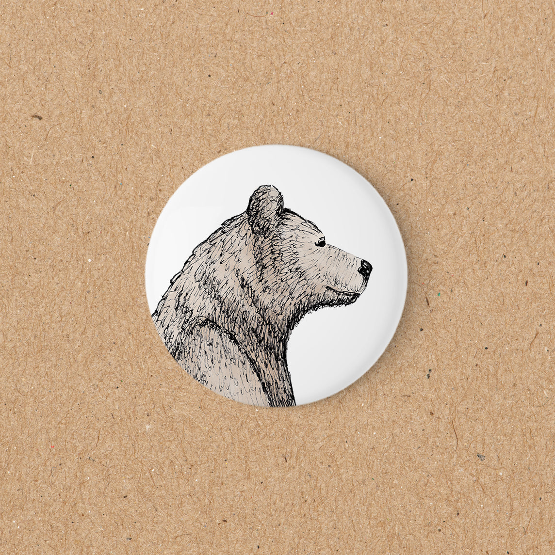MAGNET | 56 mm | Bär Bruno - Kopf