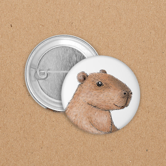 BUTTON | 35 mm | Capybara Freddy - Kopf