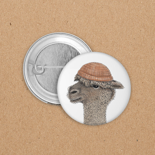 BUTTON | 35 mm | Alpaka Ingo - Kopf
