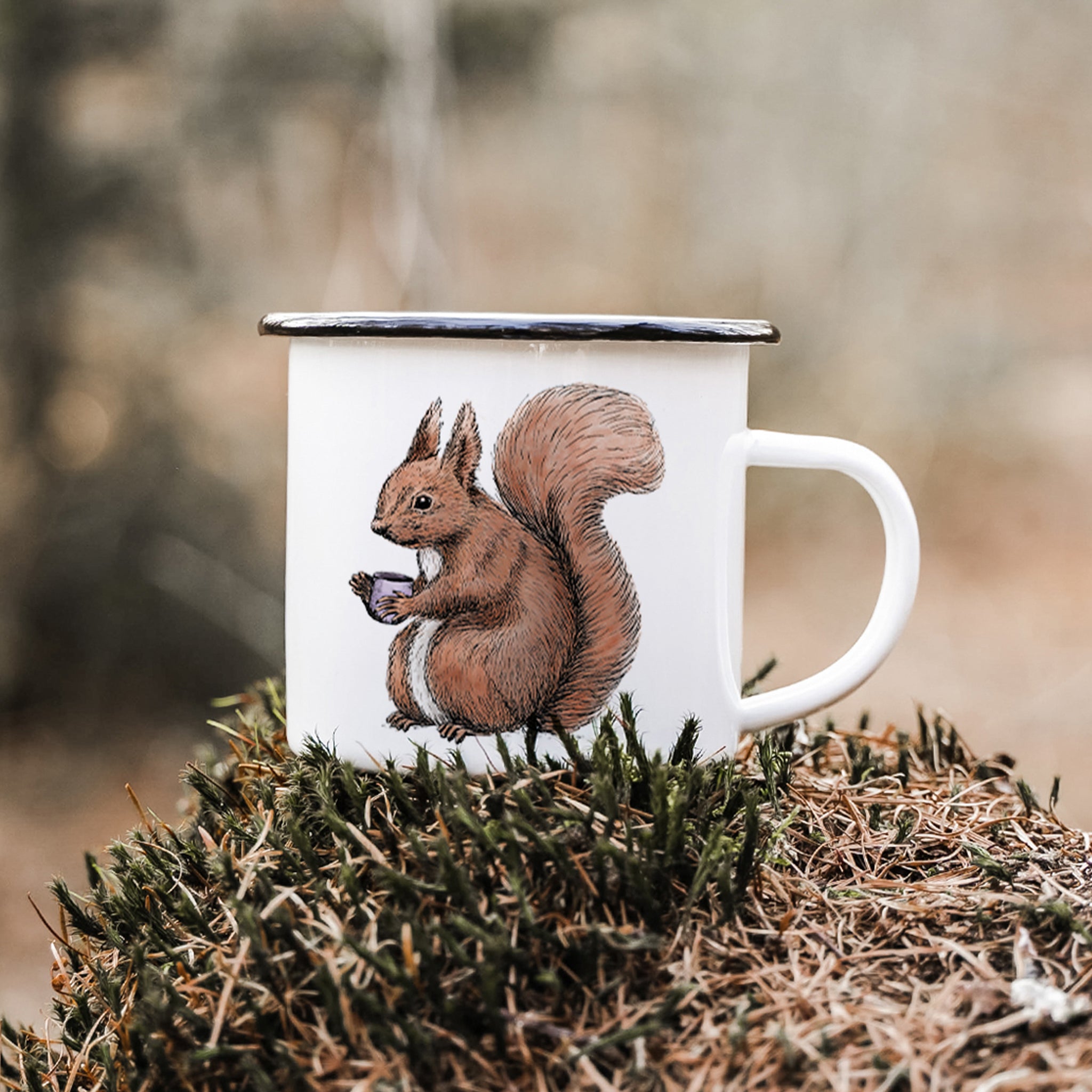 EMAILLE Tasse | Eichhörnchen Fritz