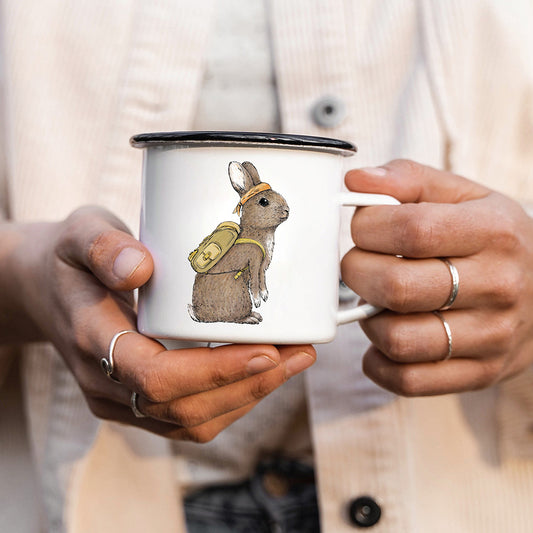 EMAILLE Tasse | Kaninchen Henry
