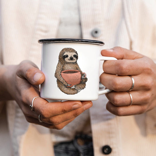 EMAILLE Tasse | Faultier Hugo - Tasse