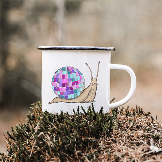 EMAILLE Tasse | Schnecke Lenny - Disco