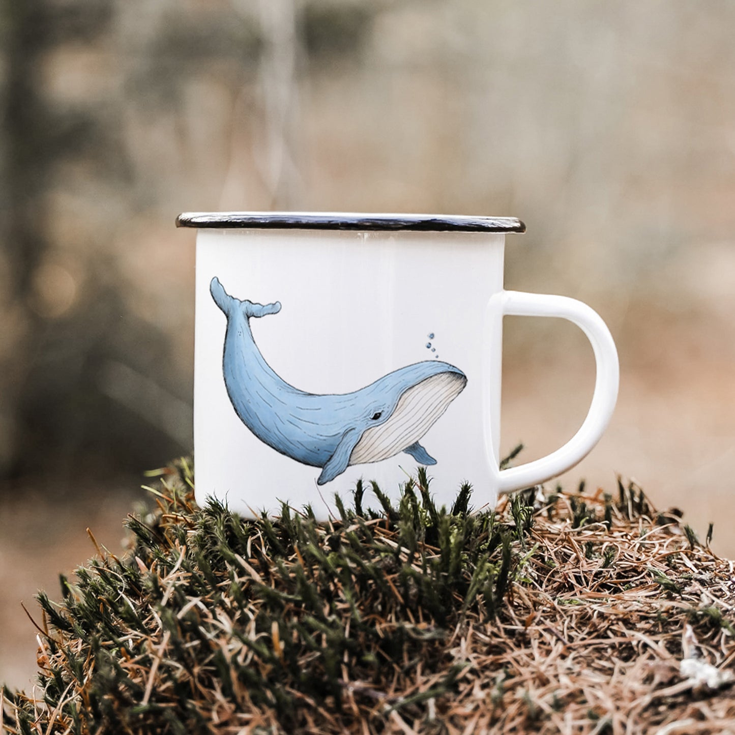 EMAILLE Tasse | Wal Walter | Blauwal