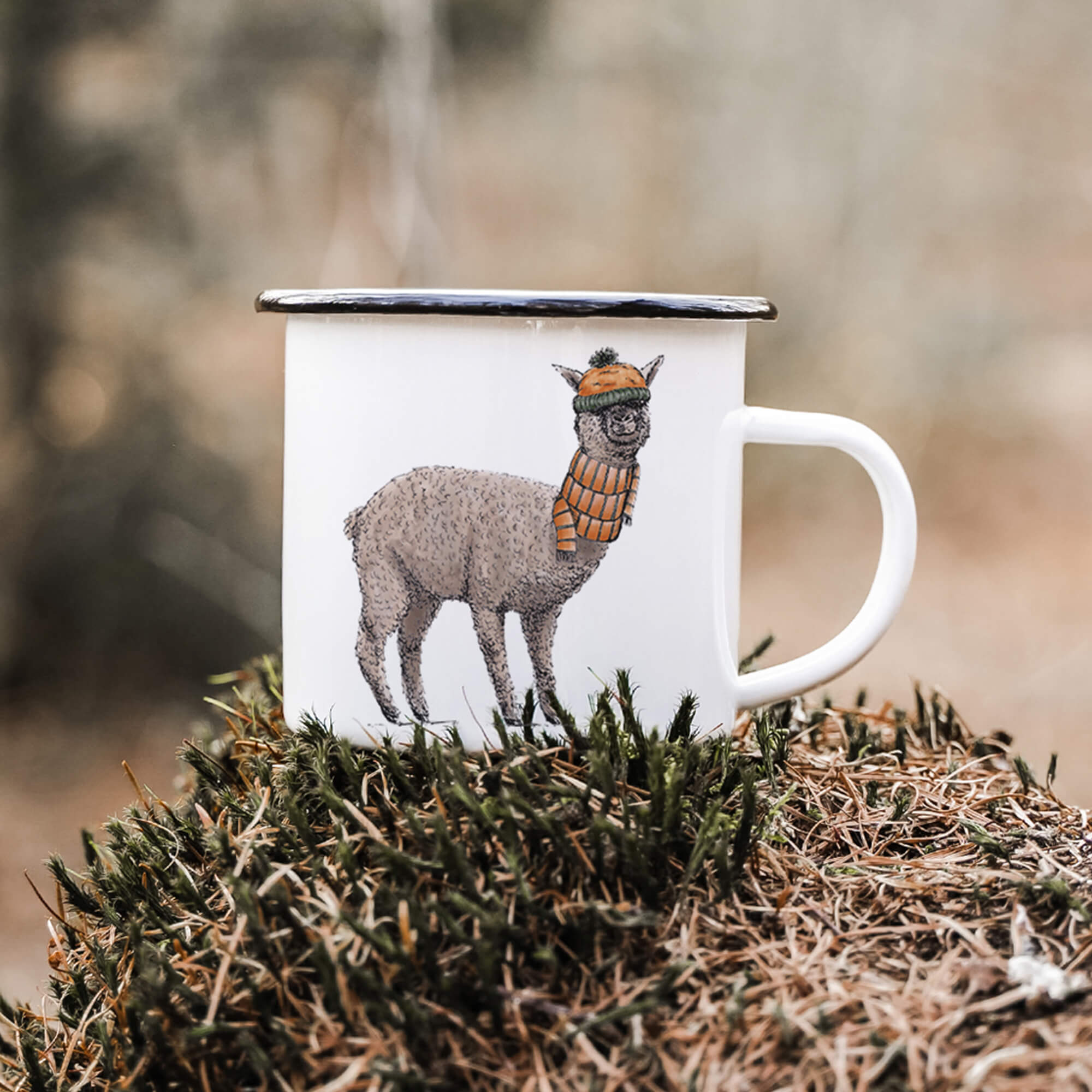 EMAILLE Tasse | Alpaka Ingo