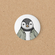 MAGNET | 56 mm | Pinguin Fabi Cordhemd - Kopf