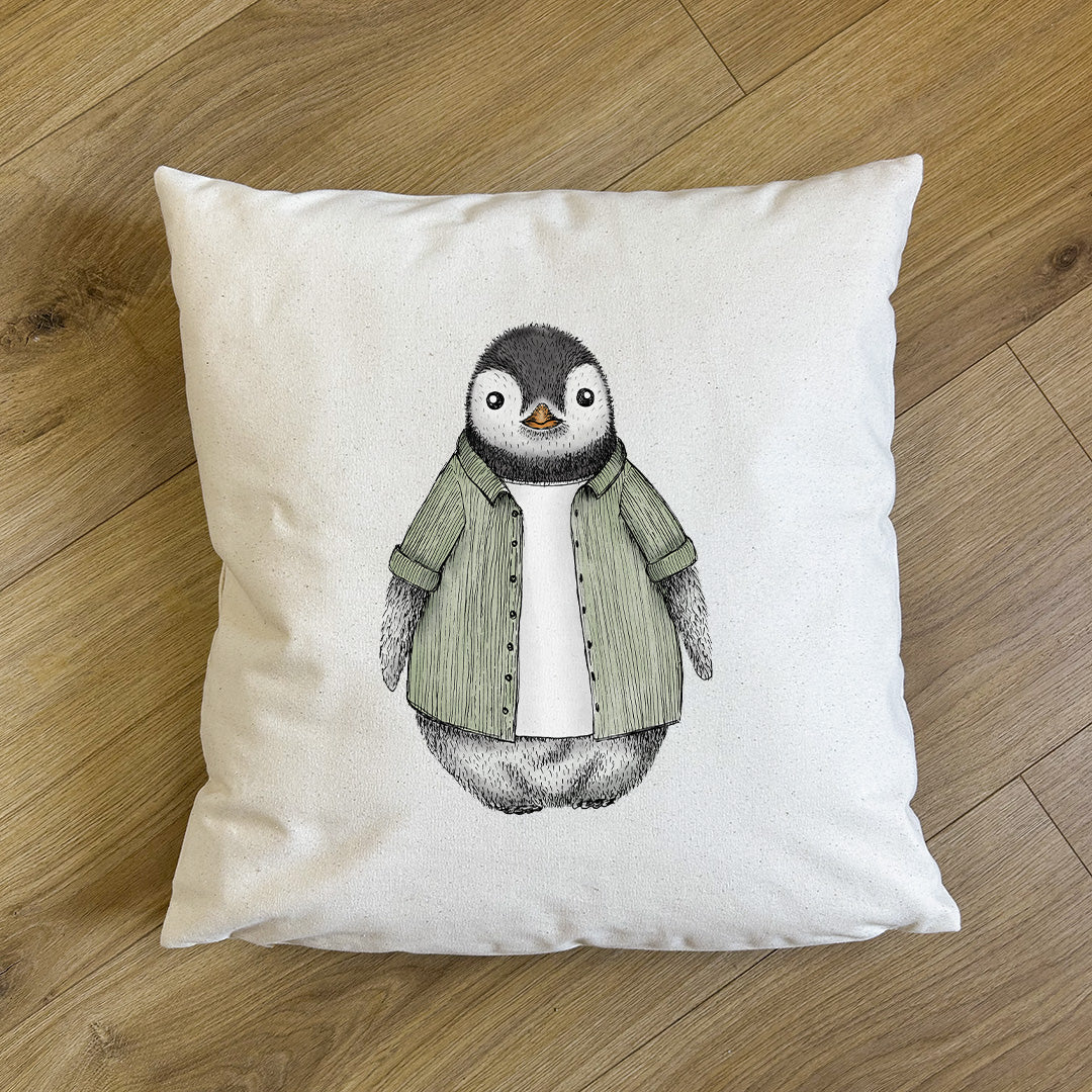 KISSENHÜLLE | Pinguin Fabi - Cordhemd