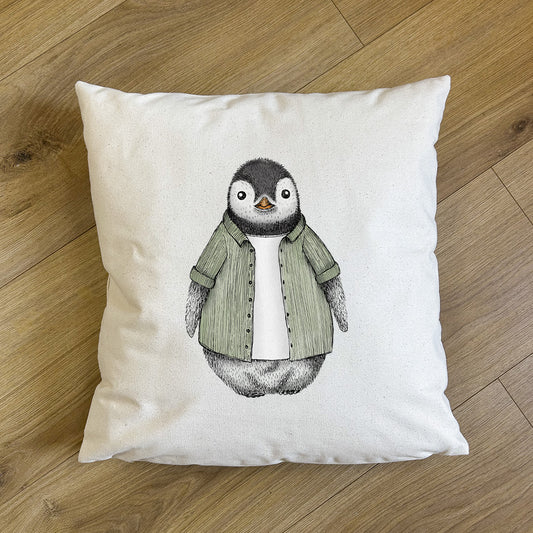 KISSENHÜLLE | Pinguin Fabi - Cordhemd