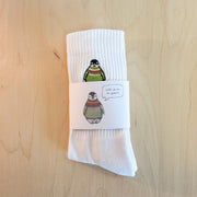 Socke mit Stick | Pinguin Fabi