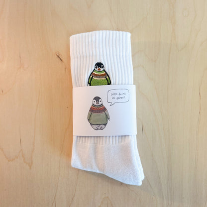 Socke mit Stick | Pinguin Fabi