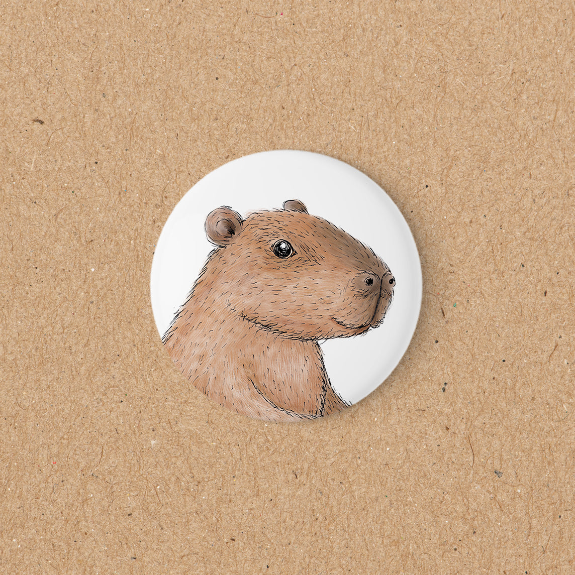 MAGNET | 56 mm | Capybara Freddy - Kopf
