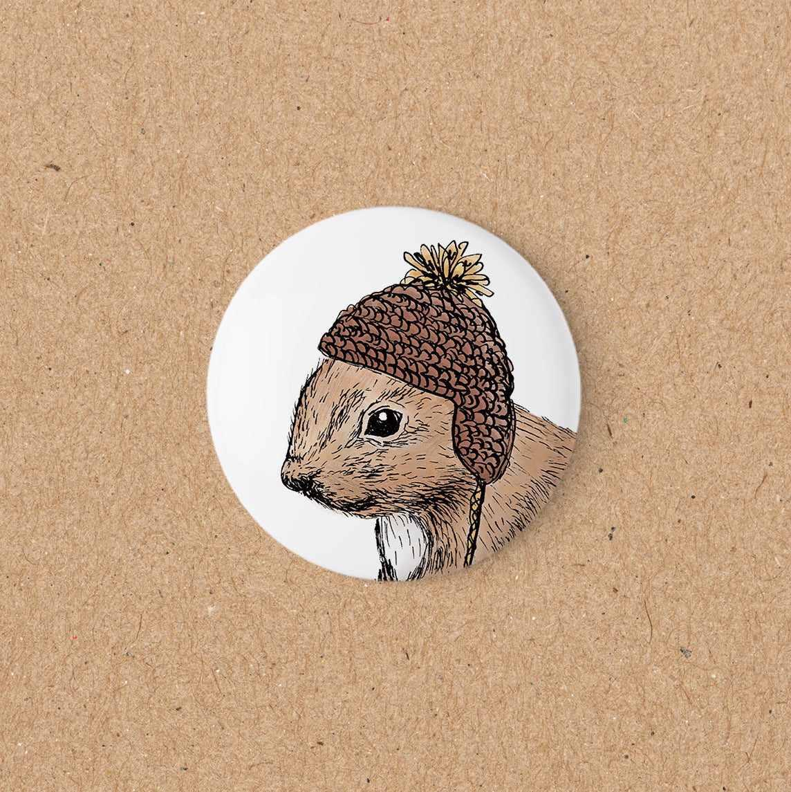 MAGNET | 56 mm | Eichhörnchen Fritz Winter - Kopf