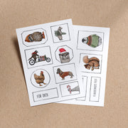 15 Geschenkanhänger | zum selbst ausschneiden