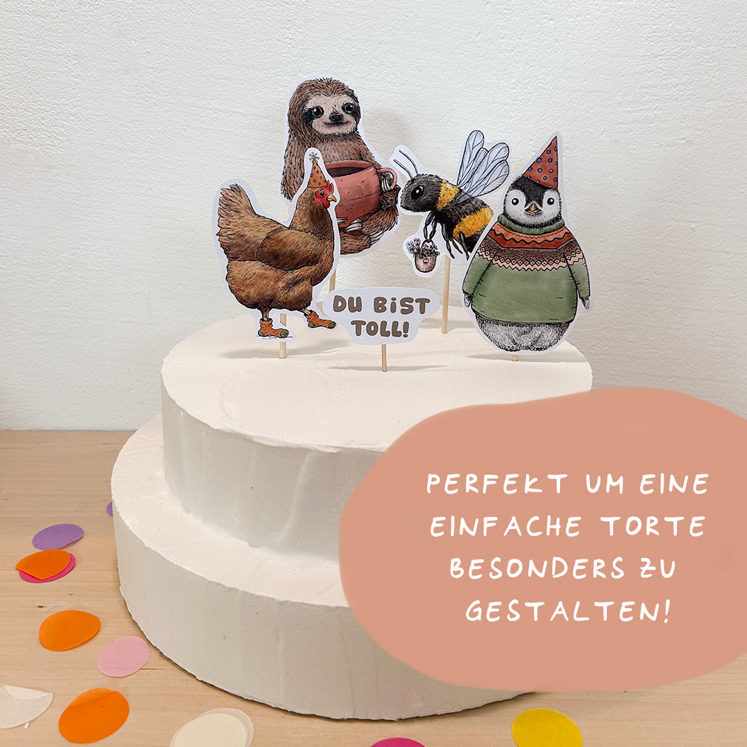 DIY CAKETOPPER | zum Ausschneiden