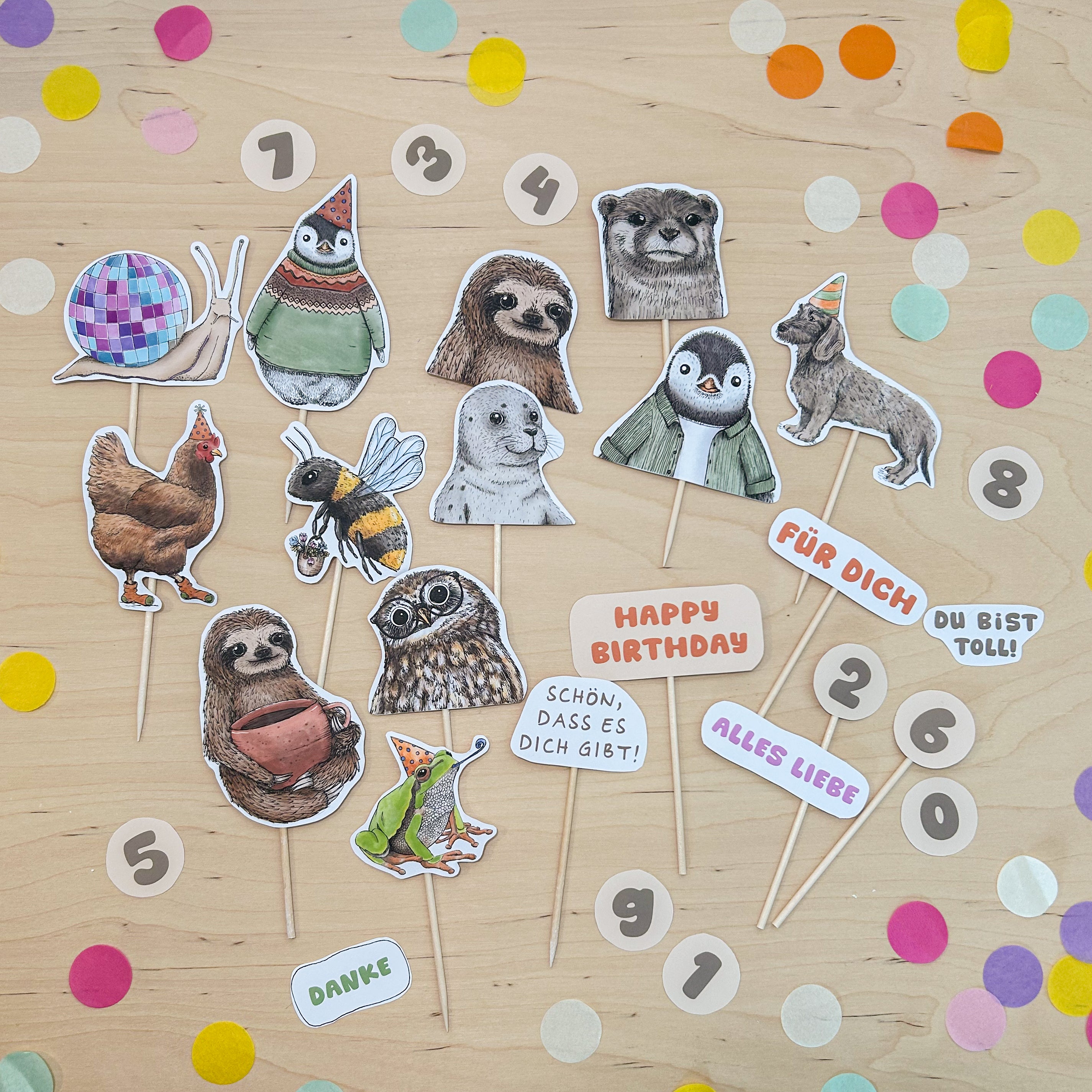DIY CAKETOPPER | zum Ausschneiden