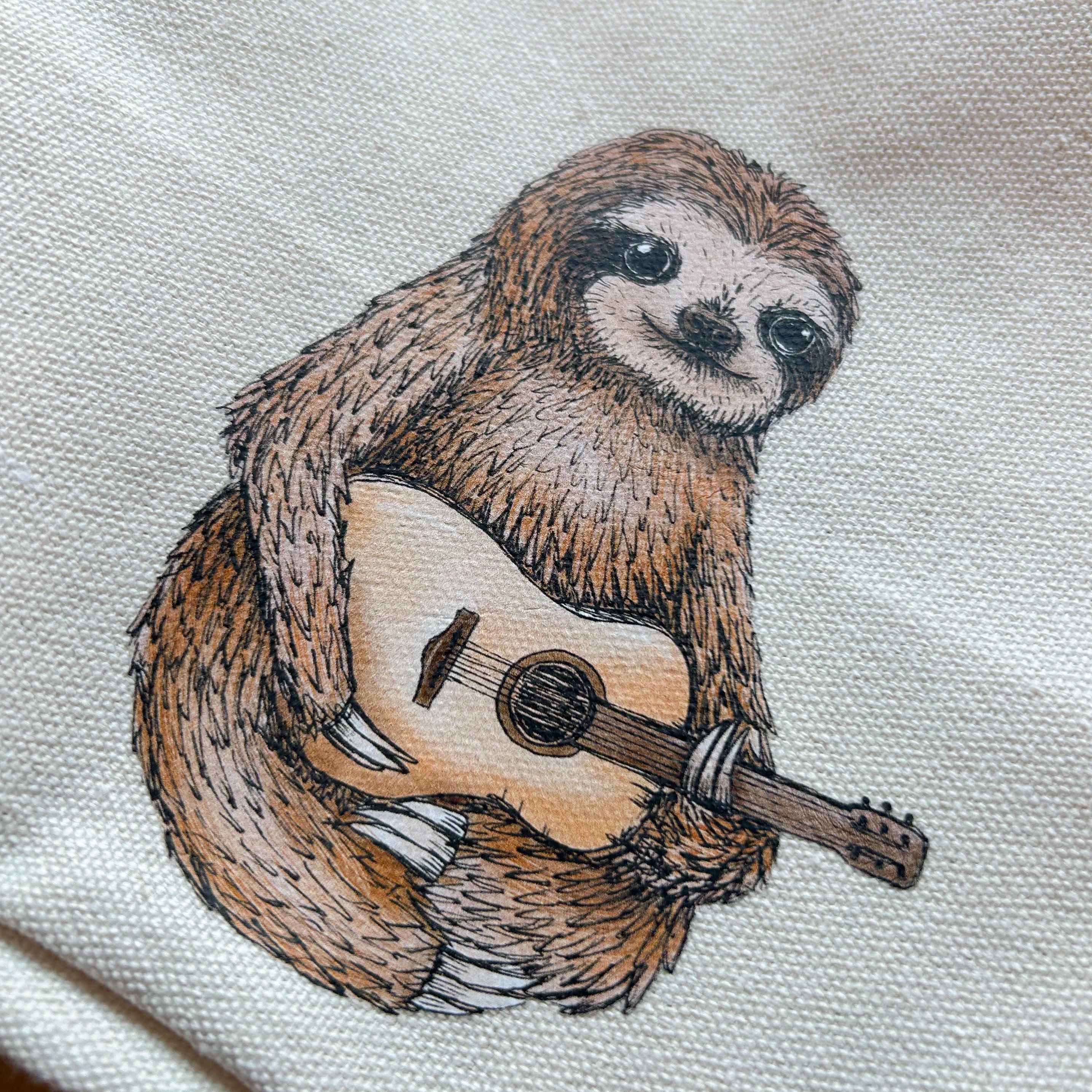 BROTBEUTEL | Faultier Hugo - Gitarre