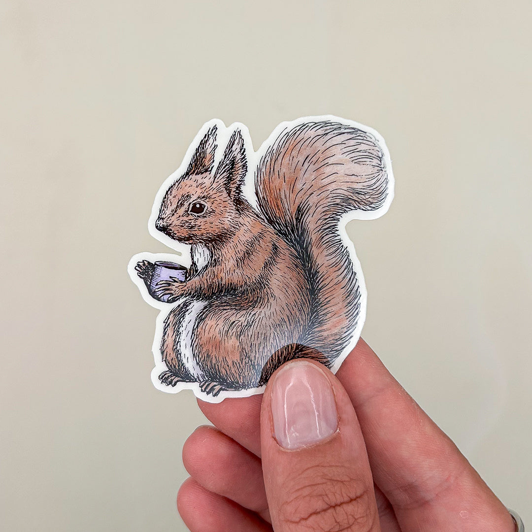 STICKER | Eichhörnchen Fritz - transparent
