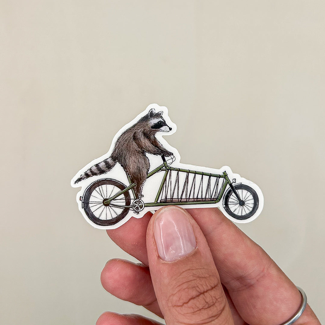 STICKER | Waschbär Rico - transparent