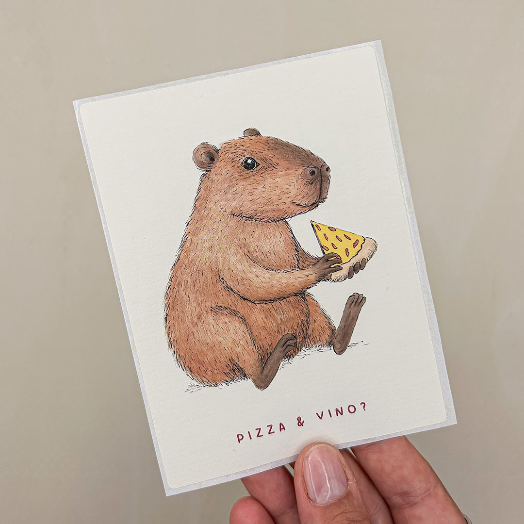 FLASCHENETIKETT | Weinaufkleber | Freddy "Pizza & Vino"
