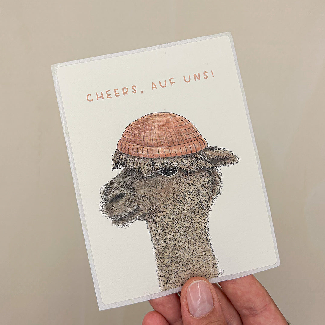 FLASCHENETIKETT | Weinaufkleber | Ingo "Cheers, aus uns"