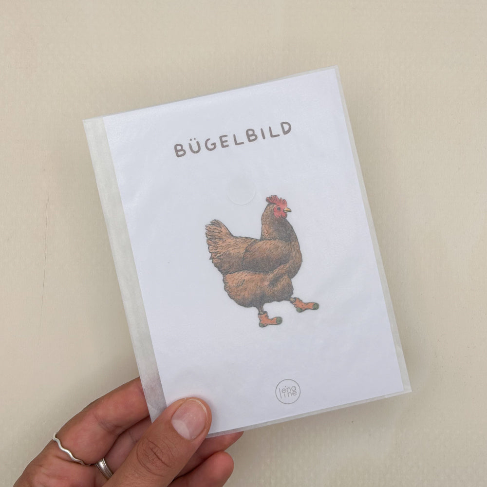 BÜGELBILD | Huhn Trude